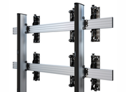 B-Tech 46" - 60" Universal Mobile Video Wall Stand For 2x3 Video Walls | BT8371-2X3/BS Video Wall Mount B-Tech