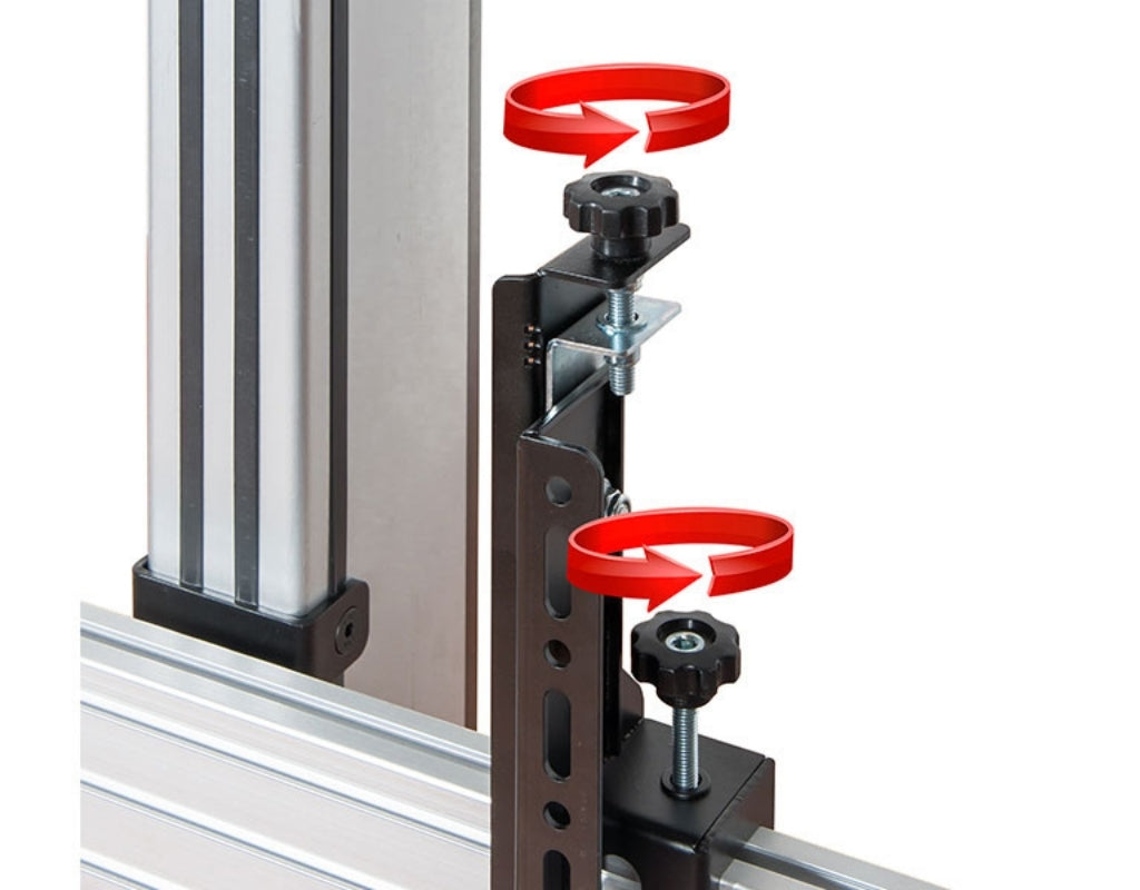 B-Tech 46" - 55" Universal Mobile Video Wall Stand For 3x3 Video Walls | BT8371-3X3/BS Video Wall Mount B-Tech