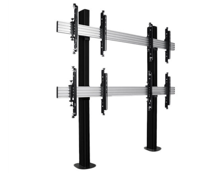 B-Tech BT8372-2X2/BB Universal Bolt Down Video Wall Stand For 2x2 Video Walls