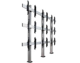 B-Tech 46" - 55" Universal Bolt Down Video Wall Stand For 3x3 Video Walls | BT8372-3X3/BS