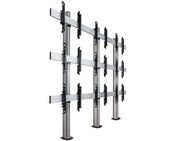 B-Tech 46" - 55" Universal Bolt Down Video Wall Stand For 3x3 Video Walls | BT8372-3X3/BS Video Wall Mount B-Tech