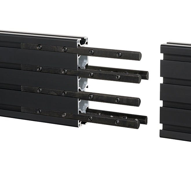 B-Tech System X Horizontal Mounting Rail 1.5 m Black | BT8390-150/B Mounting Accessory B-Tech