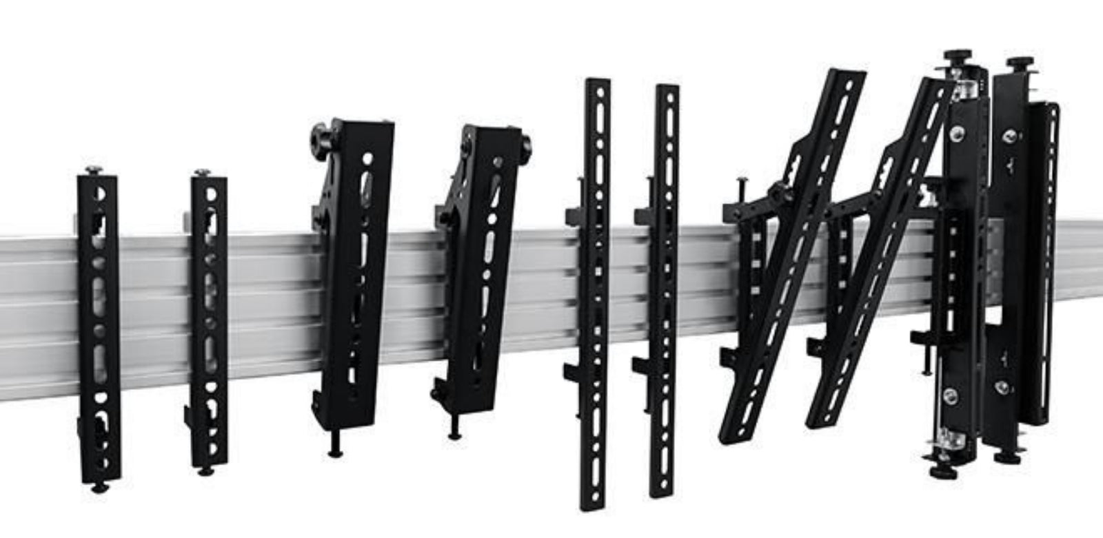 B-Tech System X Horizontal Mounting Rail 1.75 m Black | BT8390-175/B Mounting Accessory B-Tech