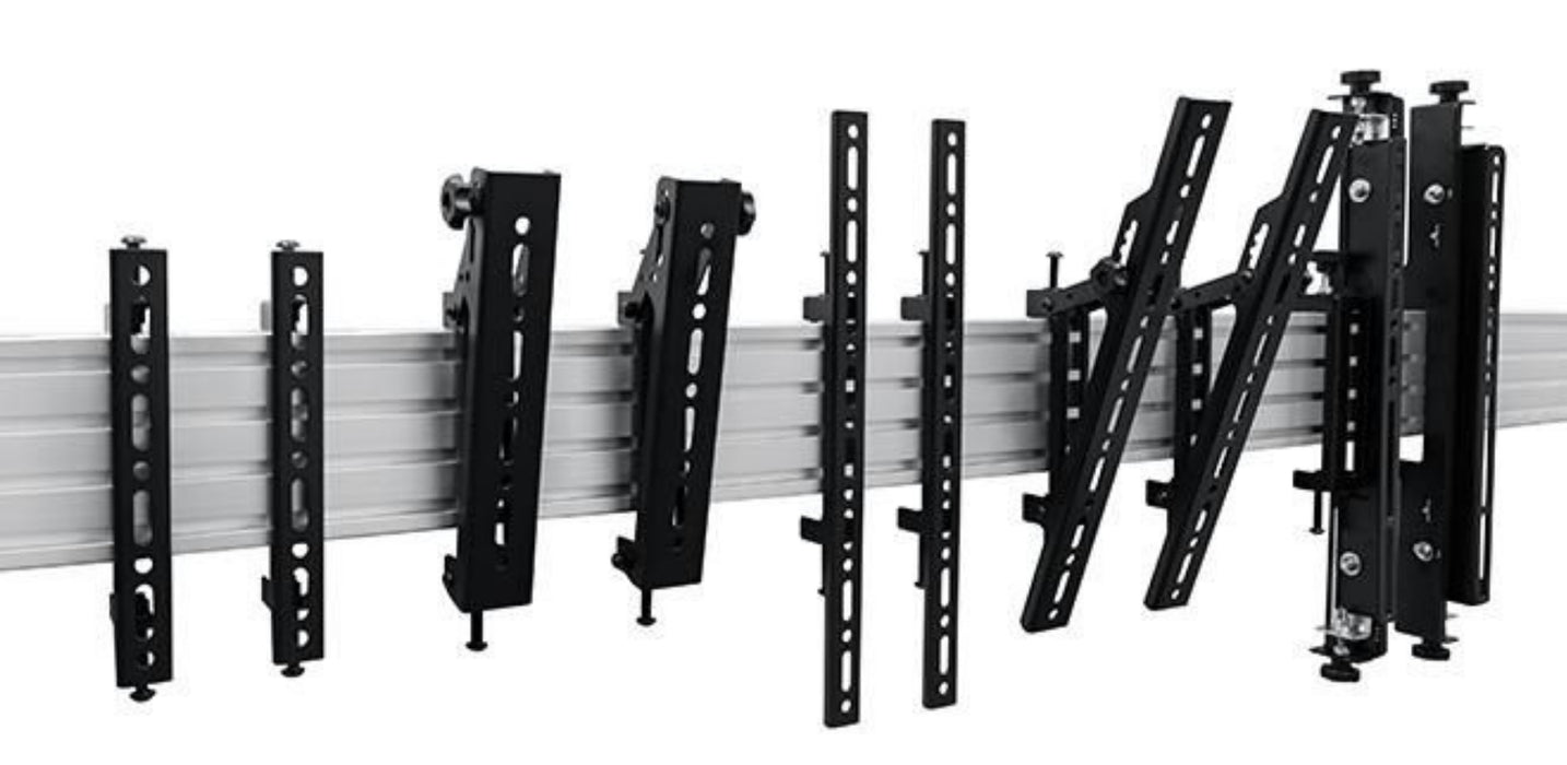 B-Tech System X Horizontal Mounting Rail 1.75 m Black | BT8390-175/B