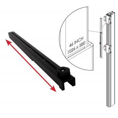 B-Tech 46" - 60" Universal Mobile Video Wall Stand For 2x2 Video Walls | BT8371-2X2/BS Video Wall Mount B-Tech