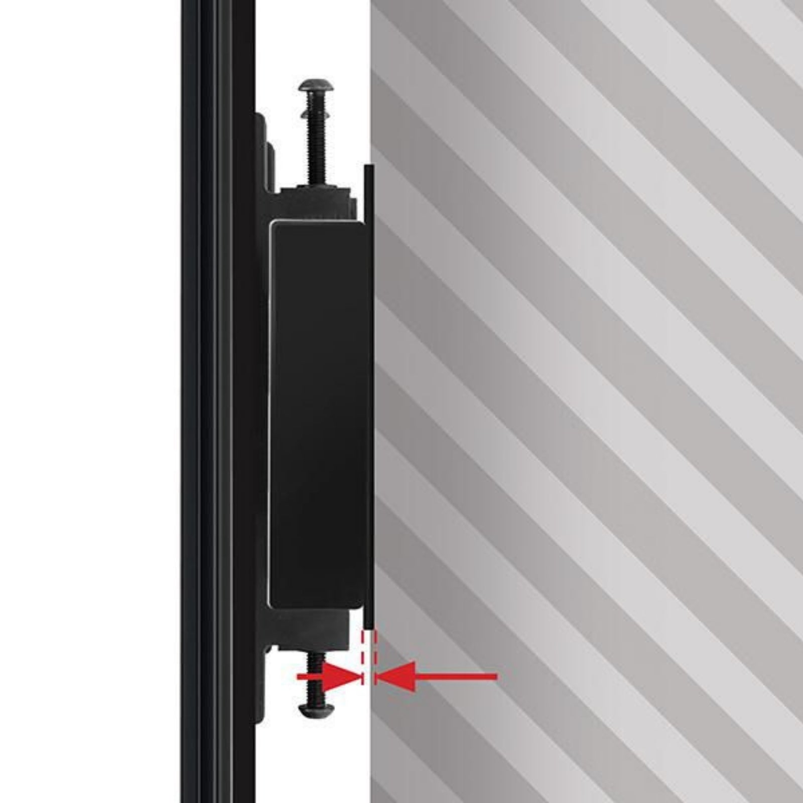 B-Tech System X 5 mm Black Rail Mounting Bracket | BT8390-WFK1/B Mounting Accessory B-Tech