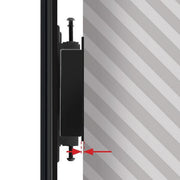 B-Tech System X 5 mm Black Rail Mounting Bracket | BT8390-WFK1/B Mounting Accessory B-Tech