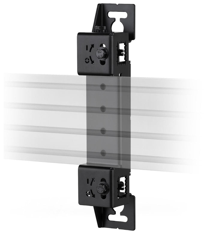 B-Tech SYSTEM X Adjustable Height and Depth Rail Mounting Bracket | BT8390-WFK6/B Mounting Accessory B-Tech