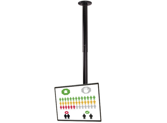 B-Tech 47" - 2m Telescopic Universal Flat Screen Ceiling Mount with Tilt | BT8420-200/B Ceiling Mount Bracket B-Tech