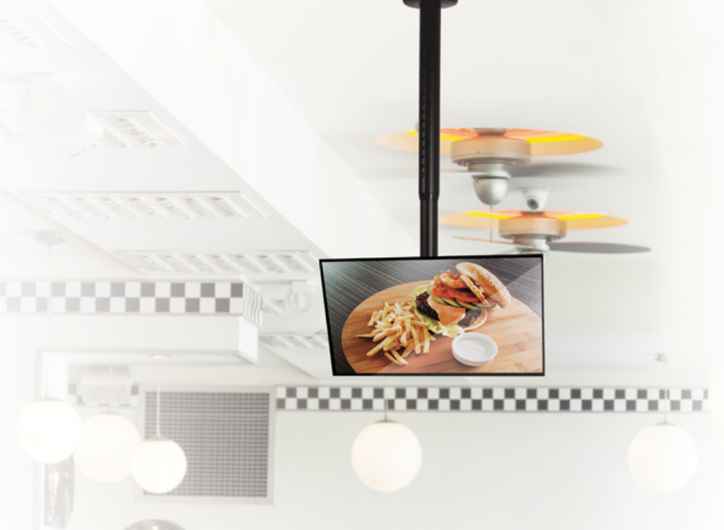 B-Tech 47" - 2m Telescopic Universal Flat Screen Ceiling Mount with Tilt | BT8420-200/B Ceiling Mount Bracket B-Tech