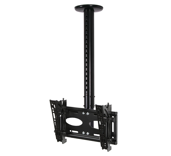 B-Tech up to 47" 1m Adjustable Drop Universal Flat Screen Ceiling Mount | BT8423/B Ceiling Mount Bracket B-Tech