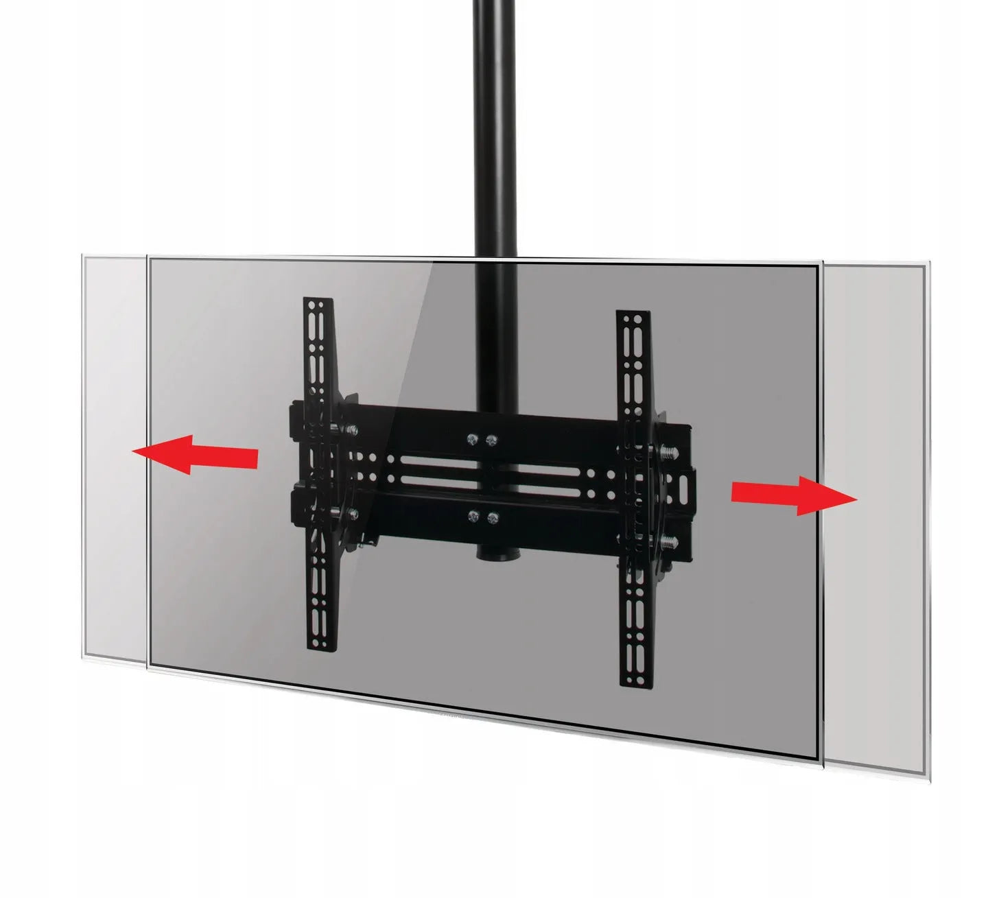 B-Tech 39" - 65" Up to 2m Universal Flat Screen Ceiling Mount with Tilt | BT8424-200/B Ceiling Mount Bracket B-Tech