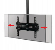 B-Tech 39" - 65" Up to 2m Universal Flat Screen Ceiling Mount with Tilt | BT8424-200/B Ceiling Mount Bracket B-Tech