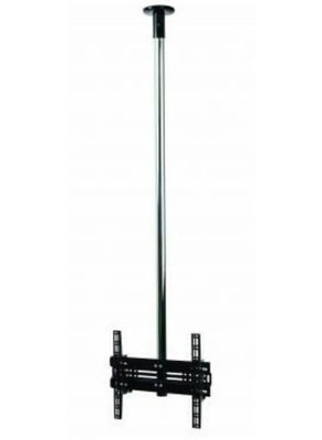 B-Tech 39" - 65" up to 2m Universal Flat Screen Ceiling Mount with Tilt Chrome | BT8424-300/C Ceiling Mount Brackets B-Tech