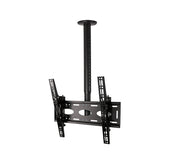 B-Tech Up to 65" 1m Adjustable Drop Universal Flat Screen Ceiling Mount With Tilt | BT8426/B Ceiling Mount Bracket B-Tech