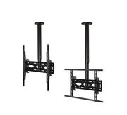 B-Tech Up to 65" 1m Adjustable Drop Universal Flat Screen Ceiling Mount With Tilt | BT8426/B Ceiling Mount Bracket B-Tech