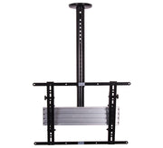 B-Tech Up to 75" 1m Adjustable Drop Flat Screen Ceiling Mount With Tilt | BT8427/B Ceiling Mount Bracket B-Tech