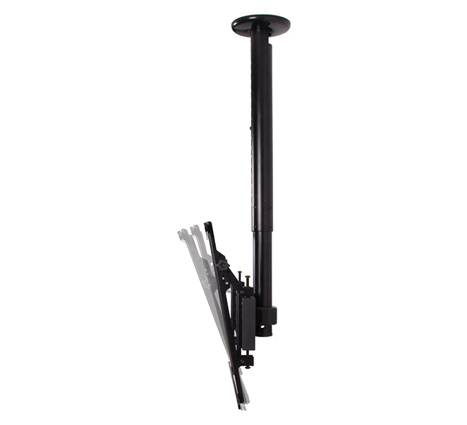 B-Tech Up to 75" 1m Adjustable Drop Flat Screen Ceiling Mount With Tilt | BT8427/B Ceiling Mount Bracket B-Tech