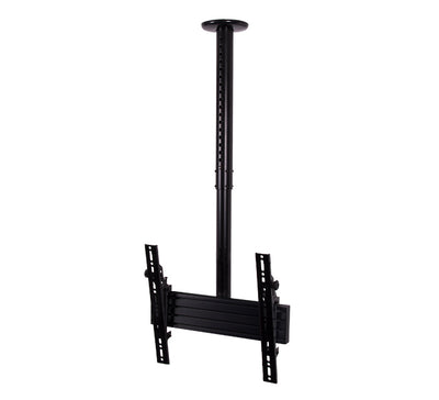 B-Tech Up to 75" 1m Adjustable Drop Flat Screen Ceiling Mount With Tilt | BT8427/B TV Mount & Brackets B-Tech