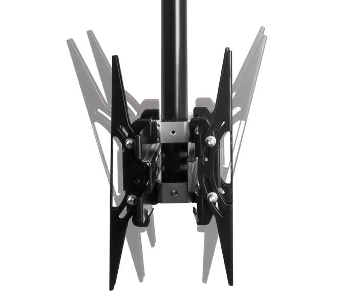 B-Tech 39" - 65" - 1.5m Back-to-Back Universal Flat Screen Ceiling Mount with Tilt | BT8428-150/C Ceiling Mount Bracket B-Tech