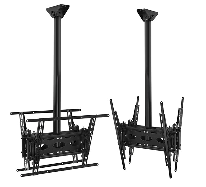 B-Tech BT8428/B Back-to-Back Universal Flat Screen Ceiling Mount Ceiling Mount Bracket B-Tech