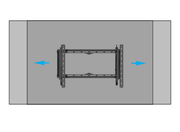 B-Tech BT8443/B Pull Out Flat Screen Wall Mount For Up to 75" Screen Wall Mount Bracket B-Tech