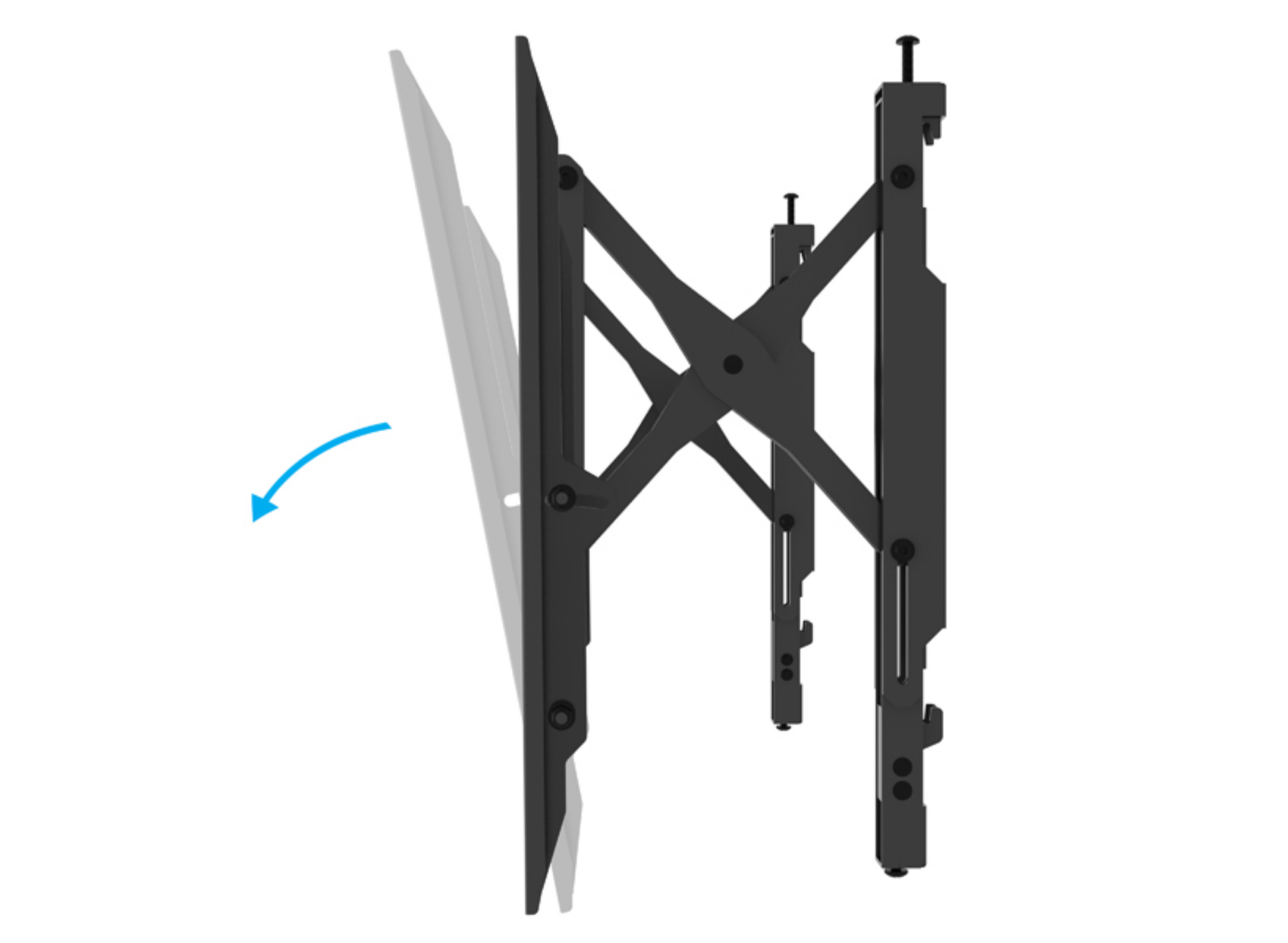 B-Tech BT8443/B Pull Out Flat Screen Wall Mount For Up to 75" Screen Wall Mount Bracket B-Tech