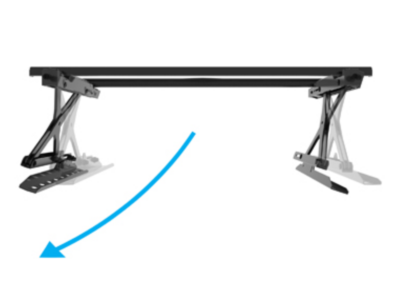 B-Tech BT8443/B Pull Out Flat Screen Wall Mount For Up to 75" Screen Wall Mount Bracket B-Tech