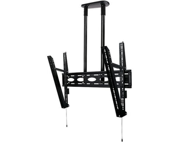 B-Tech 65" - 100" - 2m Extra-Large Universal Flat Screen Ceiling Mount with Tilt | BT8449-200/BB Ceiling Mount Brackets B-Tech
