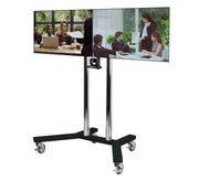 B-Tech 39" - 46" Twin Screen VC Display Trolley | BT8511/BB Mobile Trolley B-Tech