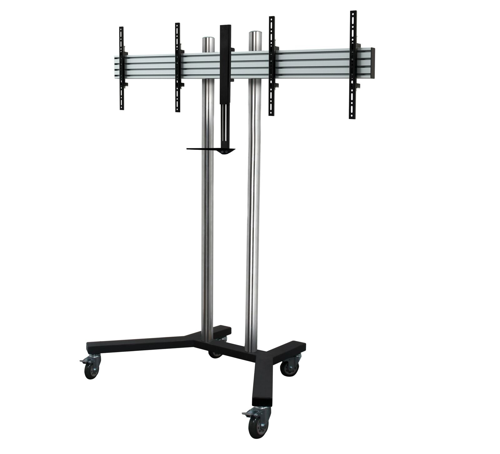 B-Tech 39" - 46" Twin Screen VC Display Trolley | BT8511/BB Mobile Trolley B-Tech