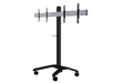 B-Tech BT8514/B Universal Twin Screen VC Trolley For 39"-49" Screens Mobile Trolley B-Tech