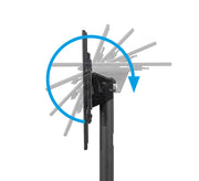 B-Tech 39" - 65" 90° Low Level Flat Screen Stand | BT8541/BBV2 Floor Stand B-Tech
