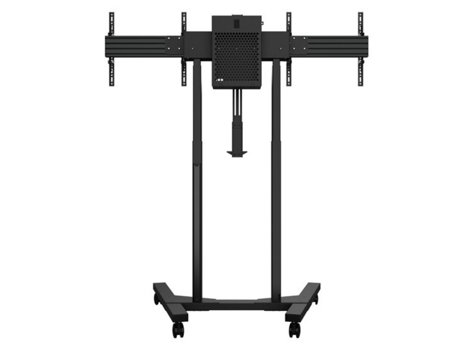 B-Tech BT8554 Momentum E-Lift Duo Motorised Twin Screen VC Trolley For Up to 46" Twin Screens Motorised Trolley B-Tech