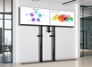 B-Tech BT8555 Momentum Elevate Duo Motorised Twin Screen VC Floor-to-Wall Stand For Up to 46" Twin Screens Floor to Wall Mount Bracket B-Tech