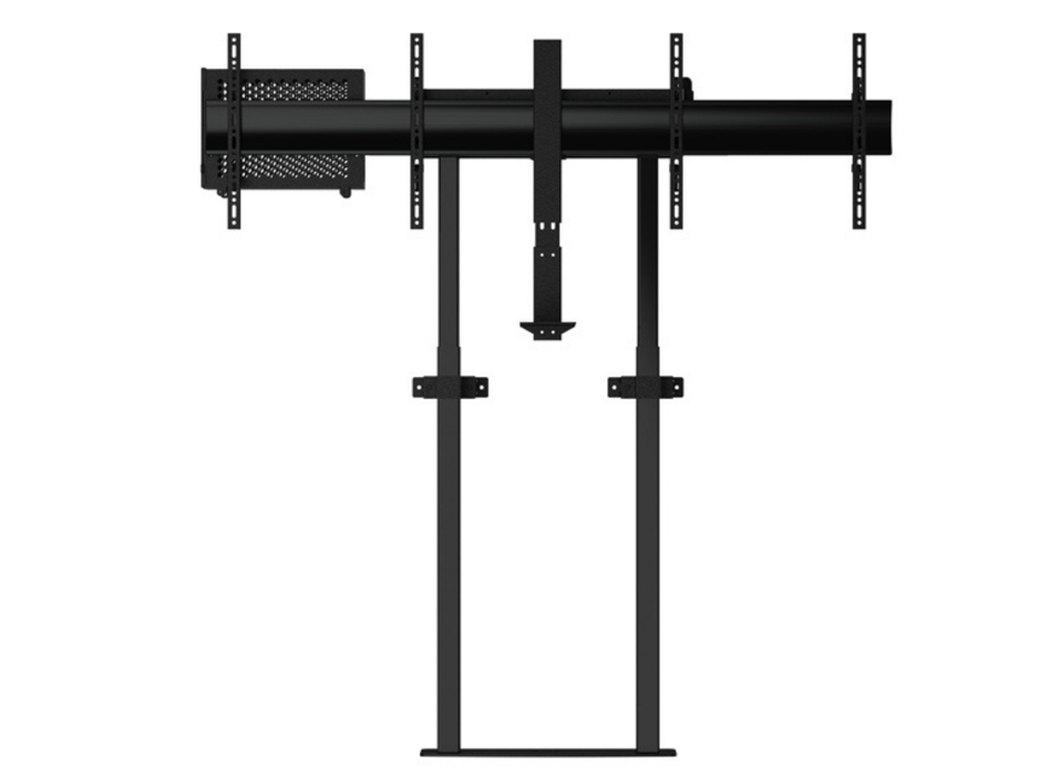 B-Tech BT8555 Momentum Elevate Duo Motorised Twin Screen VC Floor-to-Wall Stand For Up to 46" Twin Screens Floor to Wall Mount Bracket B-Tech