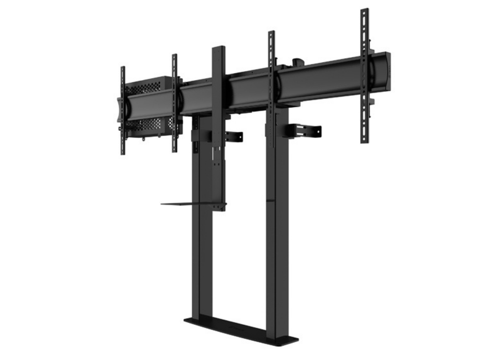 B-Tech BT8555 Momentum Elevate Duo Motorised Twin Screen VC Floor-to-Wall Stand For Up to 46" Twin Screens Floor to Wall Mount Bracket B-Tech