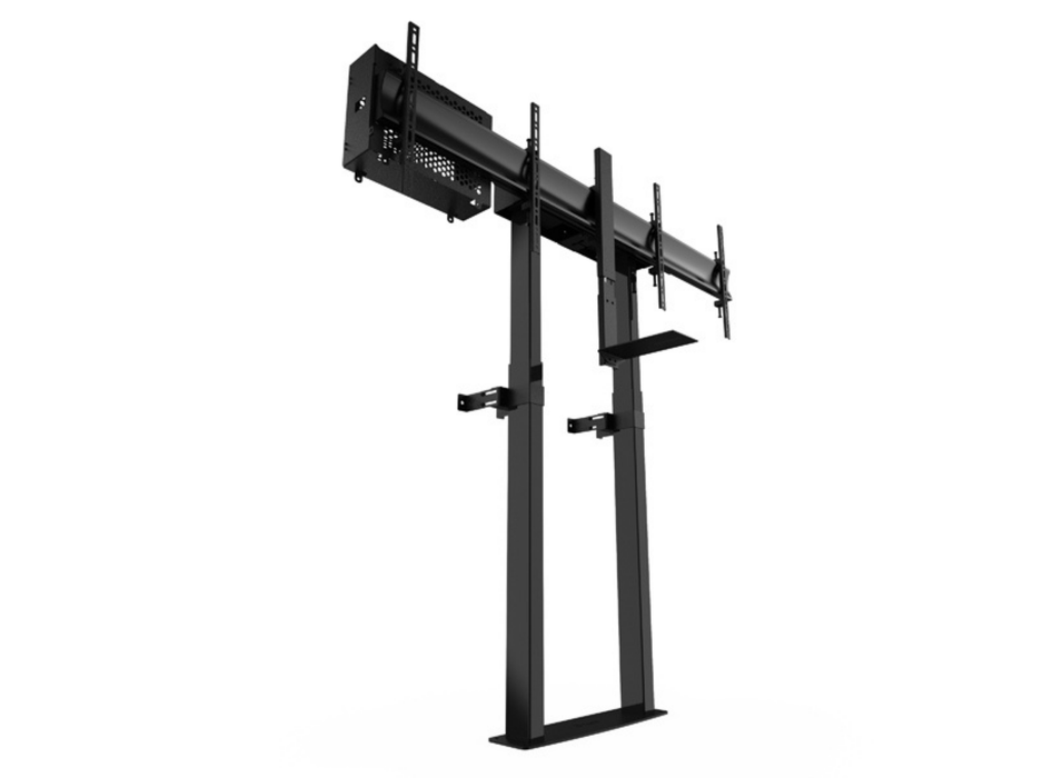 B-Tech BT8555 Momentum Elevate Duo Motorised Twin Screen VC Floor-to-Wall Stand For Up to 46" Twin Screens Floor to Wall Mount Bracket B-Tech