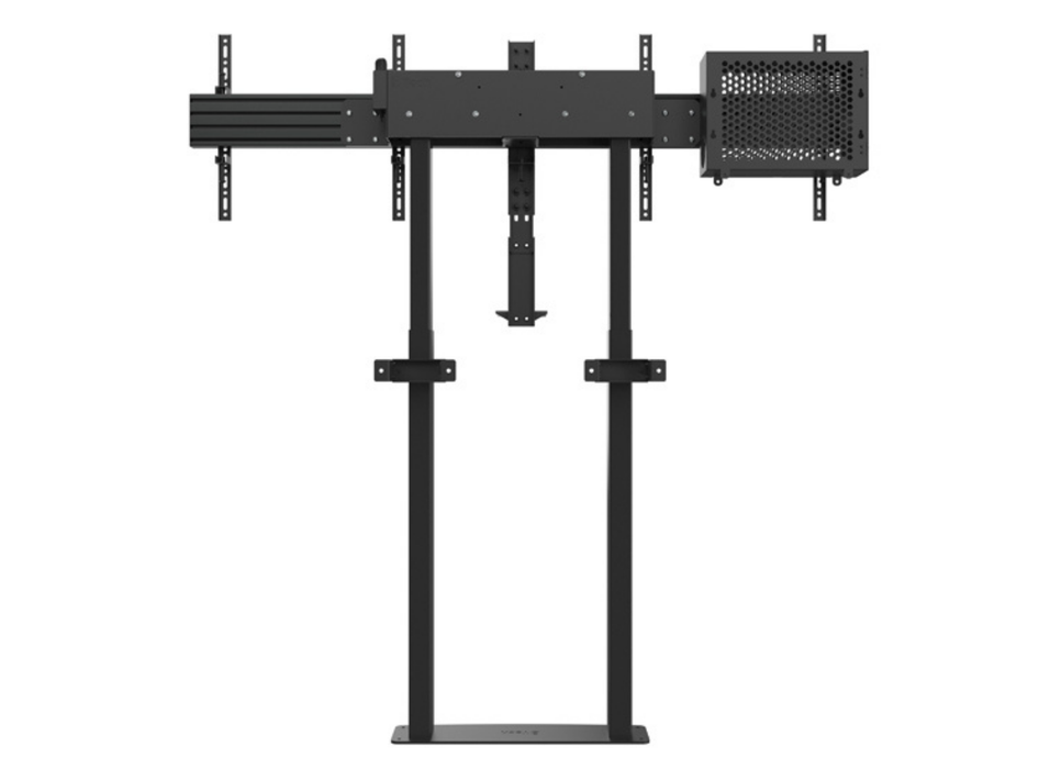 B-Tech BT8555 Momentum Elevate Duo Motorised Twin Screen VC Floor-to-Wall Stand For Up to 46" Twin Screens Floor to Wall Mount Bracket B-Tech