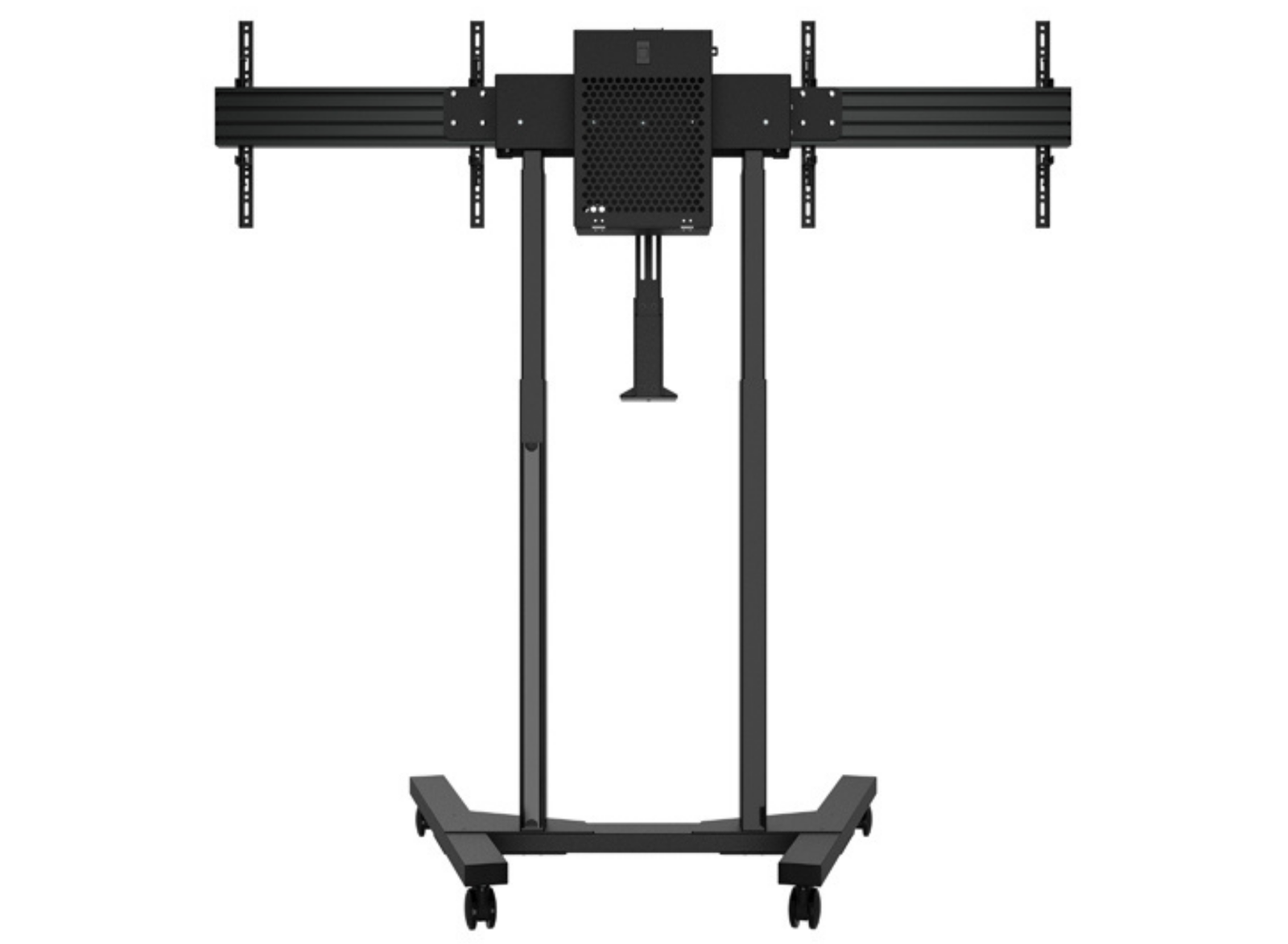 B-Tech BT8556 Momentum E-Lift Duo XL Motorised Twin Screen VC Trolley For Up to 65" Twin Screens Motorised Trolley B-Tech