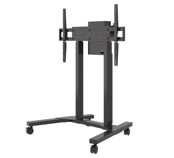 B-Tech 55"-100" Momentum E-Lift Motorised Height Adjustable Flat Screen Trolley | BT8558/B Motorised Trolley B-Tech