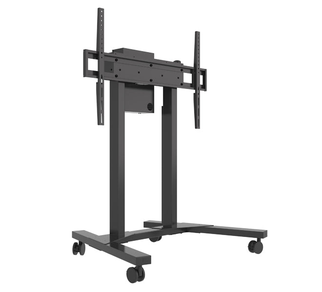 B-Tech 55"-100" Momentum E-Lift Motorised Height Adjustable Flat Screen Trolley | BT8558/B Motorised Trolley B-Tech