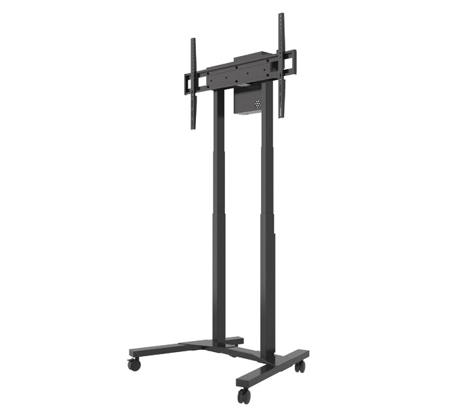 B-Tech 55"-100" Momentum E-Lift Motorised Height Adjustable Flat Screen Trolley | BT8558/B Motorised Trolley B-Tech