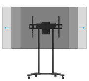 B-Tech 55"-100" Momentum E-Lift Motorised Height Adjustable Flat Screen Trolley | BT8558/B Motorised Trolley B-Tech