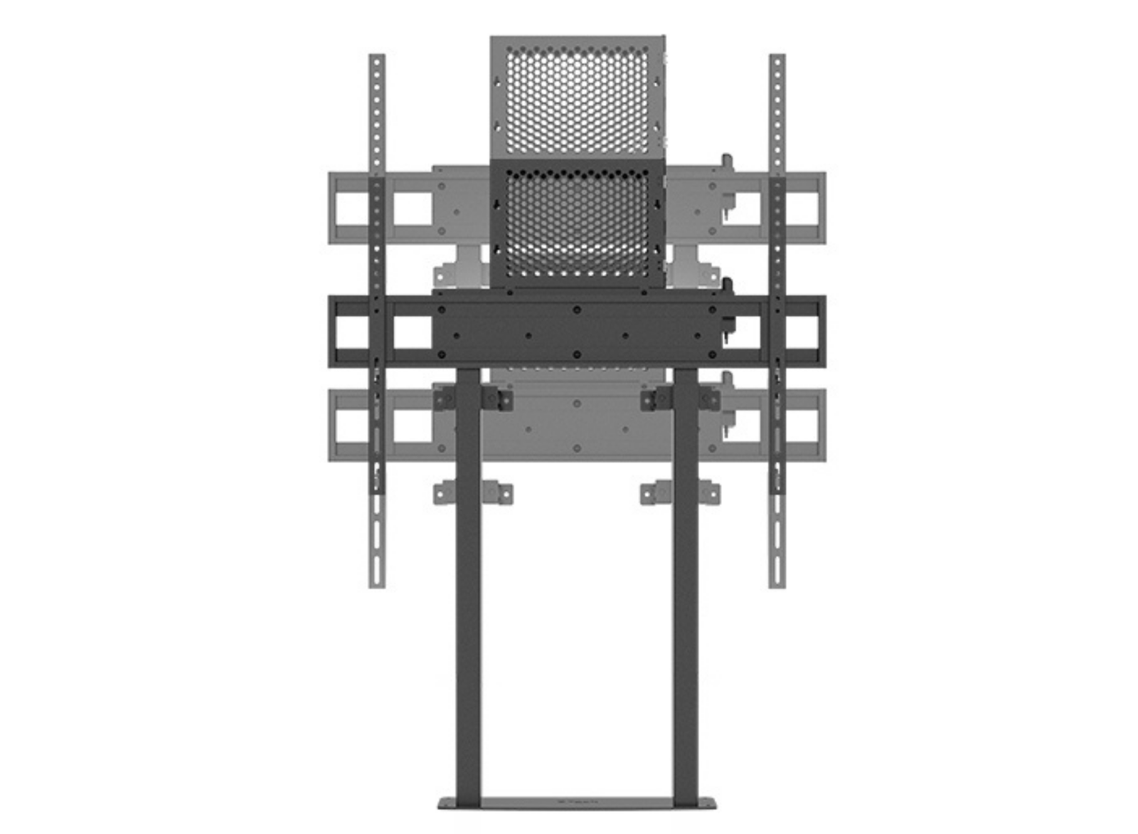 B-Tech BT8559/B Motorised Height Adjustable Floor-To-Wall Stand For Up to 100" Screens Floor Stand B-Tech