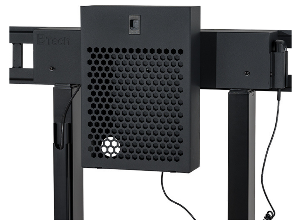 B-Tech BT8559/B Motorised Height Adjustable Floor-To-Wall Stand For Up to 100" Screens Floor Stand B-Tech
