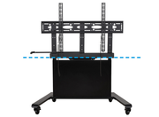 B-Tech Motorised Height Adjustable Flat Screen Trolley - For screens up to 86" Motorised Trolley B-Tech