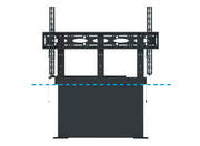 B-Tech BT8569/B Motorised Height Adjustable Flat Screen Floor-to-Wall Mount For Screens up to 86" Mobile Trolley B-Tech