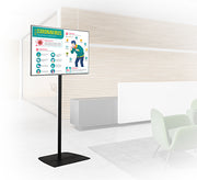 B-Tech Large Flat Screen Single Pole Floor Stand For Up To 55" Screens Floor Stand B-Tech