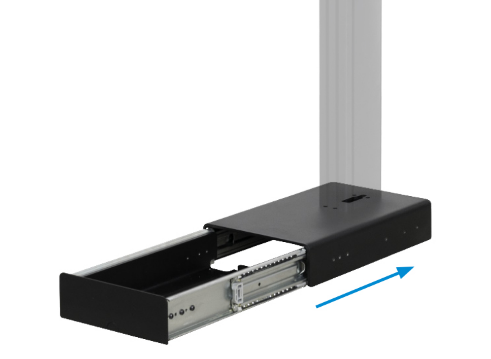 B-Tech BT8577/B Bolt-Down Pole Mounted Digital Signage Stand With Retractable Base Floor Stand B-Tech